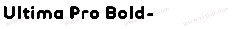 Ultima Pro Bold字体转换